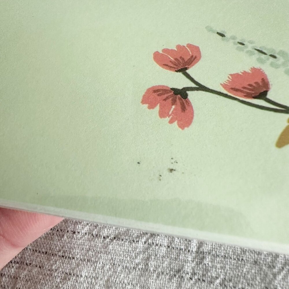 Rifle Paper Co. Elodie Paper Placemats Set of 24 Light Green Floral - Picture 9 of 10